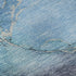 5' X 8' Blue And Gray Abstract Washable Area Rug With UV Protection