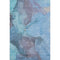 8' X 10' Blue And Gray Abstract Washable Area Rug With UV Protection