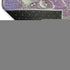 8' Purple Blue And Green Abstract Washable Round Rug With UV Protection