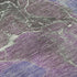8' Purple Blue And Green Abstract Washable Round Rug With UV Protection