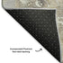 8' Taupe Brown And Gray Abstract Washable Round Rug With UV Protection