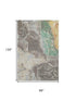 8' X 10' Taupe Brown And Gray Abstract Washable Area Rug With UV Protection