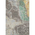 8' X 10' Taupe Brown And Gray Abstract Washable Area Rug With UV Protection