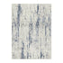 8' X 10' Ivory And Slate Blue Abstract Washable Area Rug