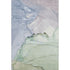 8' X 10' Artichoke Green Lavender And Ivory Abstract Washable Area Rug With UV Protection