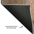9' X 12' Copper And Gray Damask Washable Area Rug With UV Protection