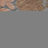 9' X 12' Copper And Gray Damask Washable Area Rug With UV Protection
