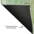 8' Green And Charcoal Abstract Washable Round Rug With UV Protection