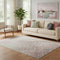 5' X 8' Pink And Beige Abstract Washable Area Rug With UV Protection