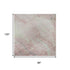 8' X 10' Pink And Beige Abstract Washable Area Rug With UV Protection