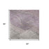 5' X 8' Blush Gray And Ivory Floral Washable Area Rug With UV Protection