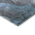 5' X 8' Blue Green And Gray Floral Washable Area Rug With UV Protection