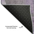 5' X 8' Purple Ivory And Gray Floral Washable Area Rug With UV Protection