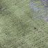8' X 10' Artichoke Green And Purple Floral Washable Area Rug With UV Protection
