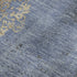 5' X 8' Denim Blue And Beige Floral Washable Area Rug With UV Protection