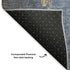 8' X 10' Denim Blue And Beige Floral Washable Area Rug With UV Protection