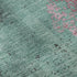 5' X 8' Pale Aqua And Burgundy Floral Washable Area Rug With UV Protection