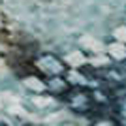 5' X 8' Blue And Gold Abstract Washable Area Rug With UV Protection