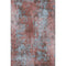 8' X 10' Coral And Blue Abstract Washable Area Rug With UV Protection