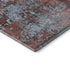 8' X 10' Coral And Blue Abstract Washable Area Rug With UV Protection