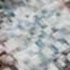 8' X 10' Coral And Blue Abstract Washable Area Rug With UV Protection