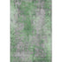 8' X 10' Green And Gray Abstract Washable Area Rug With UV Protection
