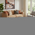 5' X 8' Rust And Gray Abstract Washable Area Rug With UV Protection