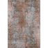 5' X 8' Rust And Gray Abstract Washable Area Rug With UV Protection