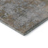 8' Taupe And Beige Abstract Washable Round Rug With UV Protection