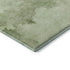8' Artichoke Green And Ivory Abstract Washable Round Rug With UV Protection