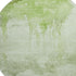 8' Artichoke Green And Ivory Abstract Washable Round Rug With UV Protection