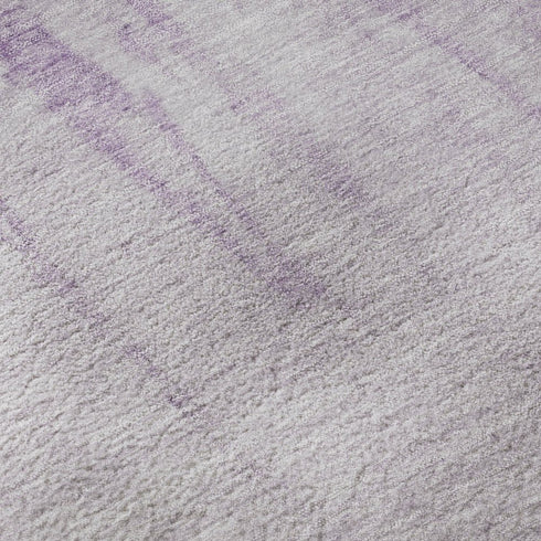 9' X 12' Lavender And Purple Abstract Washable Area Rug With UV Protection