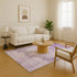 9' X 12' Lavender And Purple Abstract Washable Area Rug With UV Protection