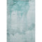 8' X 10' Teal And Aqua Abstract Washable Area Rug With UV Protection
