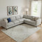 9' X 12' Taupe And Beige Abstract Washable Area Rug With UV Protection