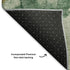 8' X 10' Emerald And Gold Abstract Washable Area Rug With UV Protection