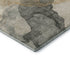 8' X 10' Orange Gray And Silver Abstract Washable Area Rug With UV Protection