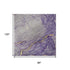 8' X 10' Purple Gold And Ivory Abstract Washable Area Rug With UV Protection