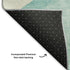 9' X 12' Pearl Teal And Ivory Abstract Washable Area Rug With UV Protection