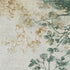 5' X 8' Emerald Ivory And Gold Floral Washable Area Rug With UV Protection
