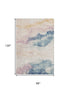 8' X 10' Pearl Blue And Lavender Abstract Washable Area Rug With UV Protection