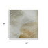 5' X 8' Beige Gray And Copper Abstract Washable Area Rug With UV Protection