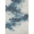 9' X 12' Navy Blue And Ivory Abstract Washable Area Rug With UV Protection