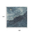 9' X 12' Navy Blue And Ivory Abstract Washable Area Rug With UV Protection