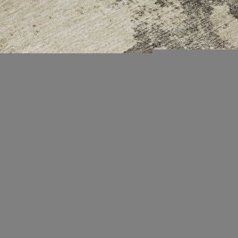 5' X 8' Rust Gray And Ivory Abstract Washable Area Rug With UV Protection