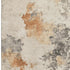 5' X 8' Rust Gray And Ivory Abstract Washable Area Rug With UV Protection