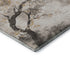 8' X 10' Beige Gold And Charcoal Floral Washable Area Rug With UV Protection