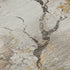 8' X 10' Beige Gold And Charcoal Floral Washable Area Rug With UV Protection