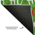 5' X 8' Green Red And Silver Polka Dot Washable Area Rug With UV Protection