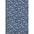 8' X 10' Navy Blue White And Gold Polka Dot Washable Area Rug With UV Protection